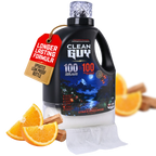 Clean Guy Heavy Duty Premium Laundry Detergent + Built-In Dryer Sheets (100 Loads) - Citrus and Sandalwood