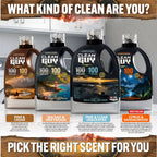 Performance Premium Laundry Detergent + Built-In Dryer Sheets (100 Loads) - CITRUS & SANDALWOOD. - Clean Guy