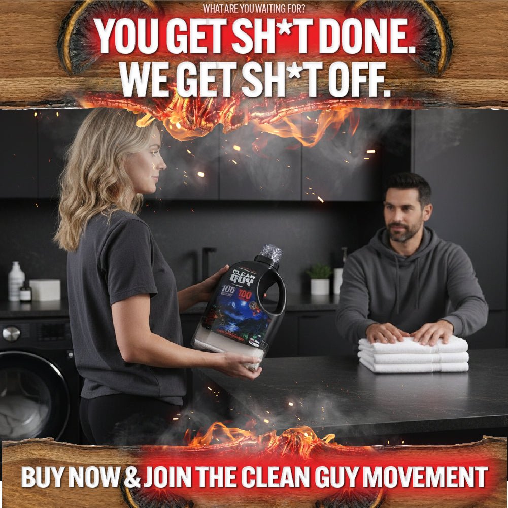 Performance Premium Laundry Detergent + Built-In Dryer Sheets (100 Loads) - CITRUS & SANDALWOOD. - Clean Guy