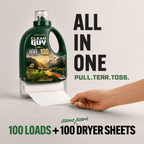 Heavy Duty Premium Laundry Detergent + Built-In Dryer Sheets (100 Loads) - PINE & CEDAR - Clean Guy