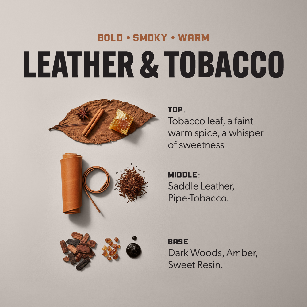 Heavy Duty Premium Laundry Detergent + Built-In Dryer Sheets (100 Loads) -  LEATHER & TOBACCO