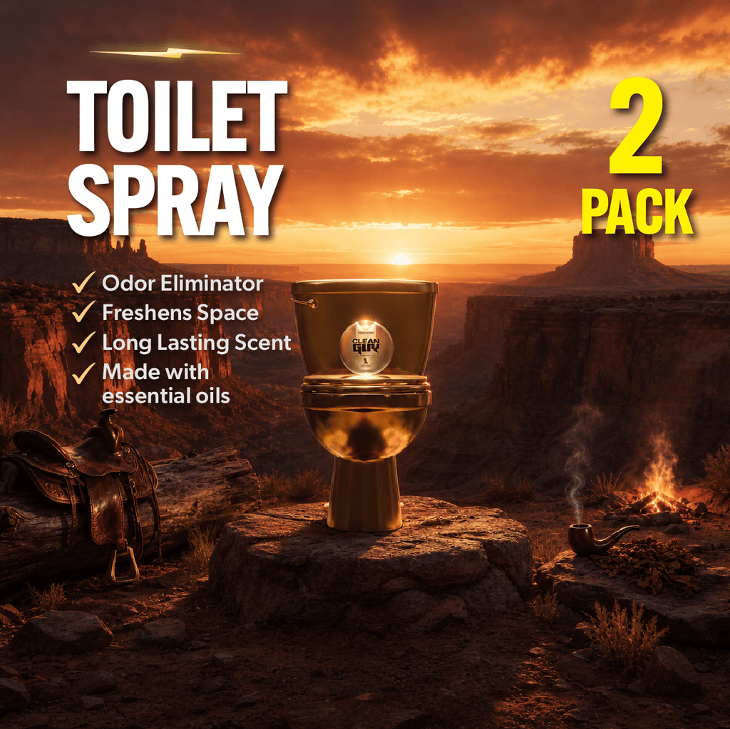 Toilet Spray 2 Pack - LEATHER & TOBACCO - Clean Guy