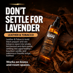 Linen & Room Spray 4oz - LEATHER & TOBACCO - Clean Guy