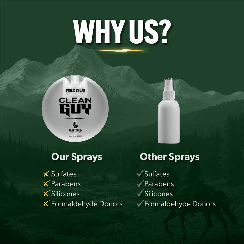Toilet Spray 2 Pack - PINE & CEDAR - Clean Guy