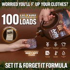 Heavy Duty Premium Laundry Detergent + Built-In Dryer Sheets (100 Loads) - PINE & CEDAR