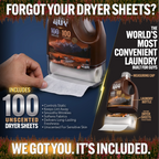 Promotional graphic for Ocean Guy laundry products with dryer sheets and liquid detergent.