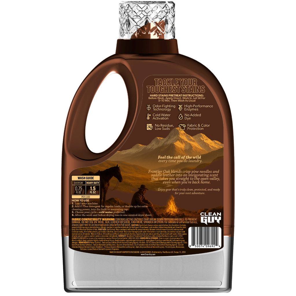 Heavy Duty Premium Laundry Detergent + Built-In Dryer Sheets (100 Loads) - PINE & CEDAR