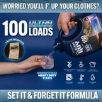 Heavy Duty Premium Laundry Detergent + Built-In Dryer Sheets (100 Loads) - SEA SALT & DRIFTWOOD