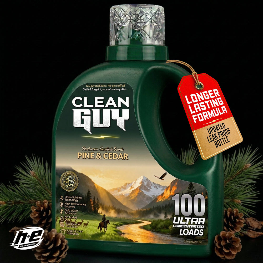 Heavy Duty Premium Laundry Detergent (100 Loads) - PINE & CEDAR - Clean Guy
