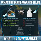 Heavy Duty Premium Laundry Detergent + Built-In Dryer Sheets (100 Loads) - SEA SALT & DRIFTWOOD