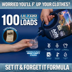 Performance Premium Laundry Detergent + Built-In Dryer Sheets (100 Loads) - SEA SALT & DRIFTWOOD.