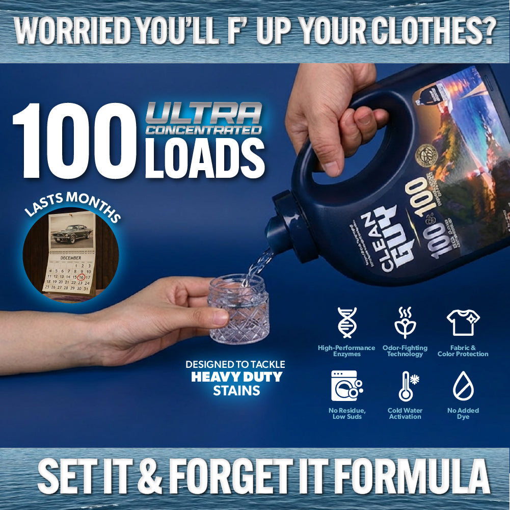 Performance Premium Laundry Detergent + Built-In Dryer Sheets (100 Loads) - SEA SALT & DRIFTWOOD.