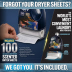 Heavy Duty Premium Laundry Detergent + Built-In Dryer Sheets (100 Loads) - SEA SALT & DRIFTWOOD