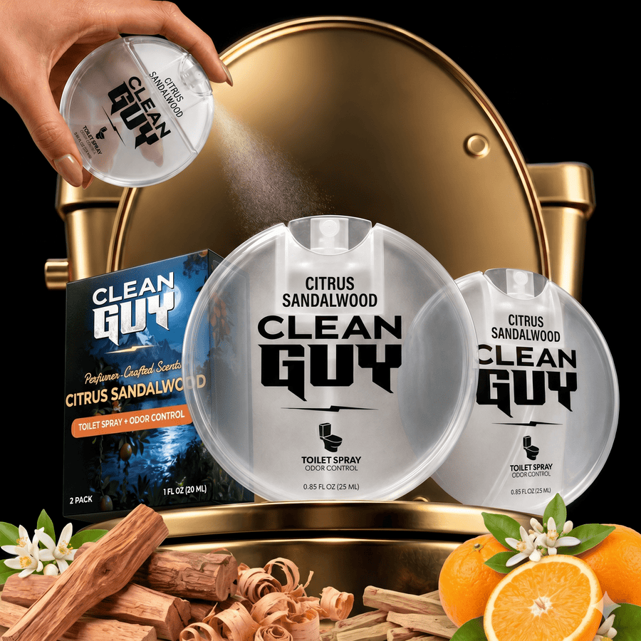 Toilet Spray 2 Pack - CITRUS & SANDALWOOD - Clean Guy