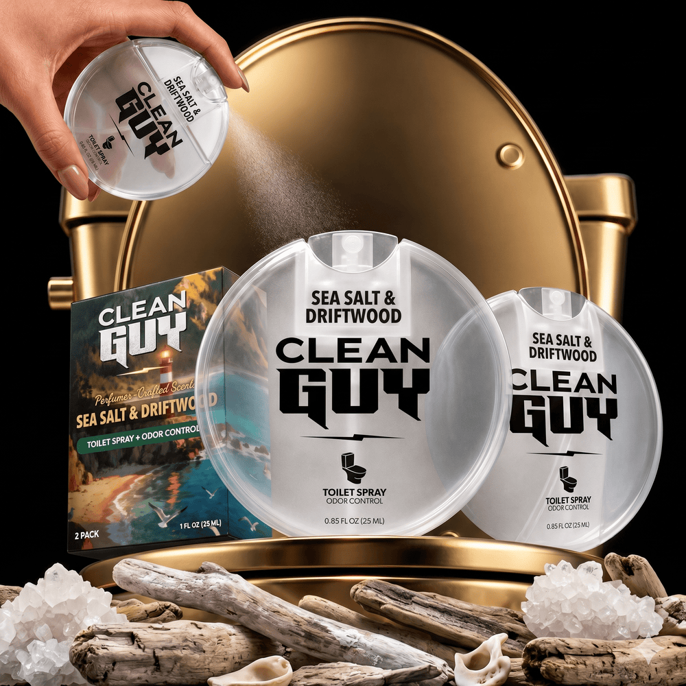 Toilet Spray 2 Pack - SEA SALT & DRIFTWOOD - Clean Guy