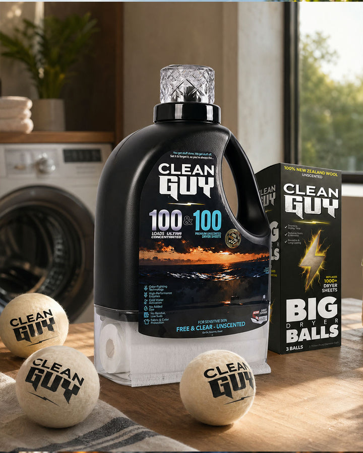 Free & Clear men's laundry detergent scent by Clean Guy